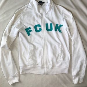 Fcuk French Connection zip up sweater